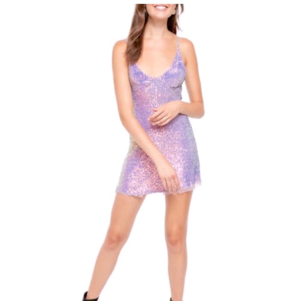 FP MARINA COMBO SEQUIN MINI DRESS